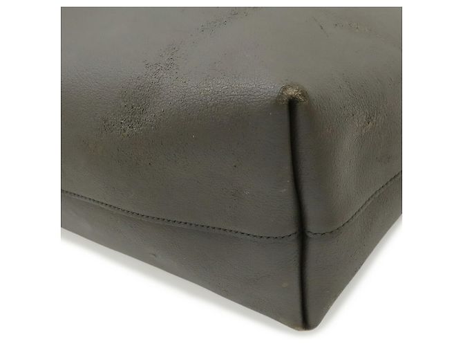 Borsa a tracolla in pelle grigia Yves Saint Laurent Marrone - vista 4