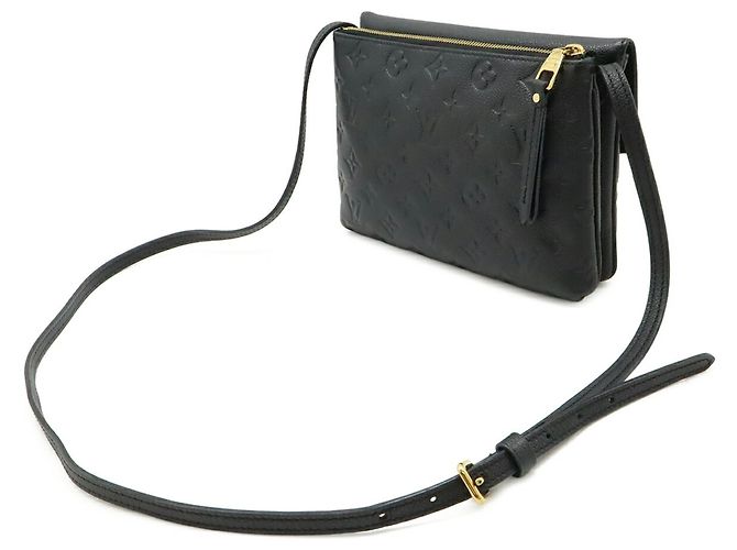 Borsa a tracolla Louis Vuitton Monogram Empreinte Twice Nero - vista 3
