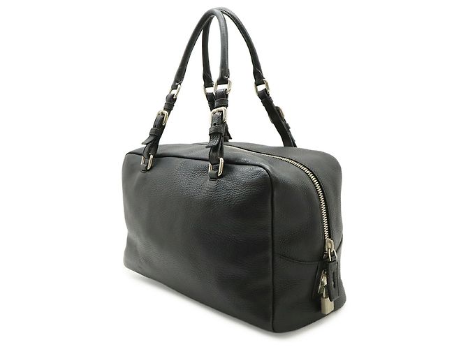 Prada Vitello Daino Tote Bag Schwarz - Ansicht 3