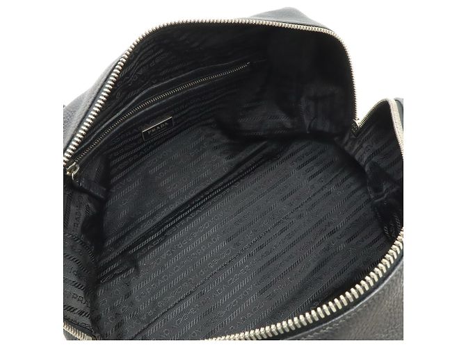 Prada Vitello Daino Tote Bag Schwarz - Ansicht 7