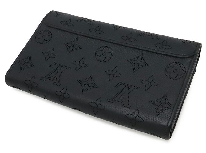 Cartera de doble pliegue Louis Vuitton Mahina Iris Negro - vista 3