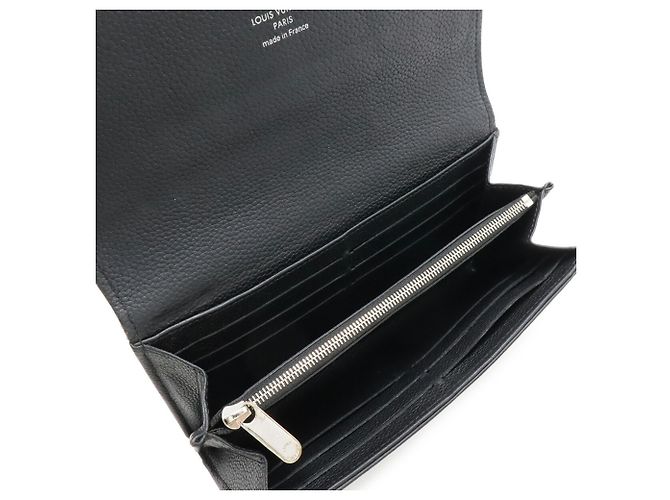 Cartera de doble pliegue Louis Vuitton Mahina Iris Negro - vista 6