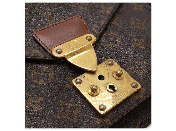 Borsa Louis Vuitton Monogram Monceau 26 Marrone - vista 6