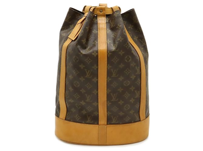 Borsa a tracolla Louis Vuitton Monogram Randonee GM Marrone - vista 2