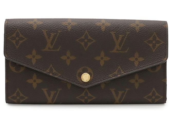 Cartera larga plegable Louis Vuitton Monogram Portefeuille Sarah Fucsia - vista 2
