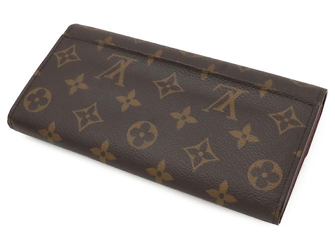 Cartera larga plegable Louis Vuitton Monogram Portefeuille Sarah Fucsia - vista 3