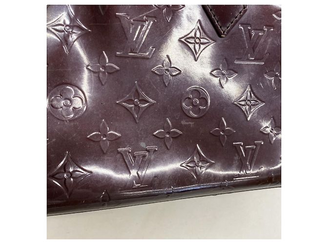 Borsa Louis Vuitton Vernis Wilshire PM Bordò - vista 10