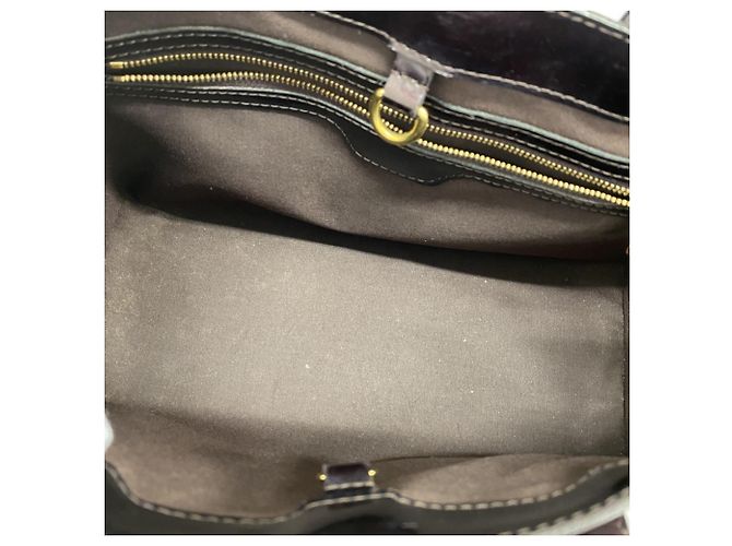 Borsa Louis Vuitton Vernis Wilshire PM Bordò - vista 4