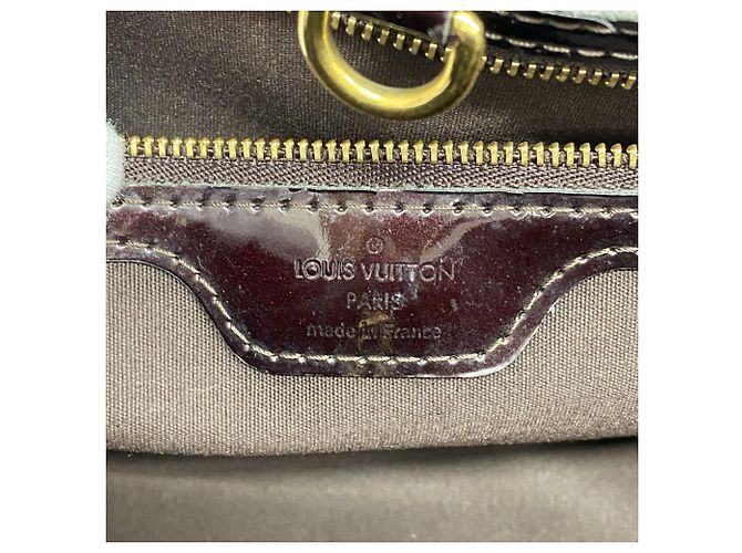 Borsa Louis Vuitton Vernis Wilshire PM Bordò - vista 5
