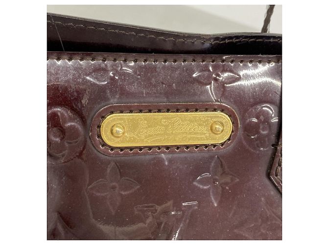 Borsa Louis Vuitton Vernis Wilshire PM Bordò - vista 9