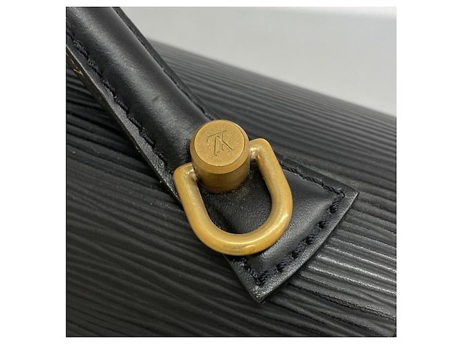 Borsa Louis Vuitton Epi Monceau Nero - vista 10