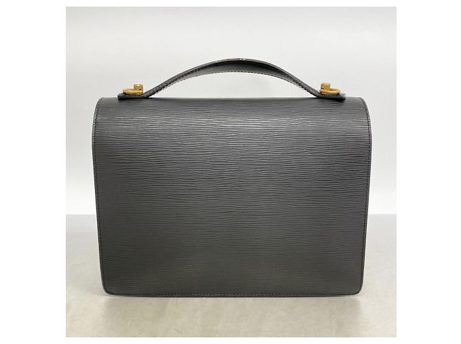 Borsa Louis Vuitton Epi Monceau Nero - vista 11