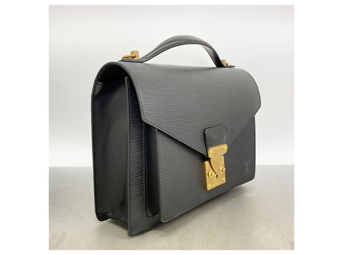 Borsa Louis Vuitton Epi Monceau Nero - vista 2