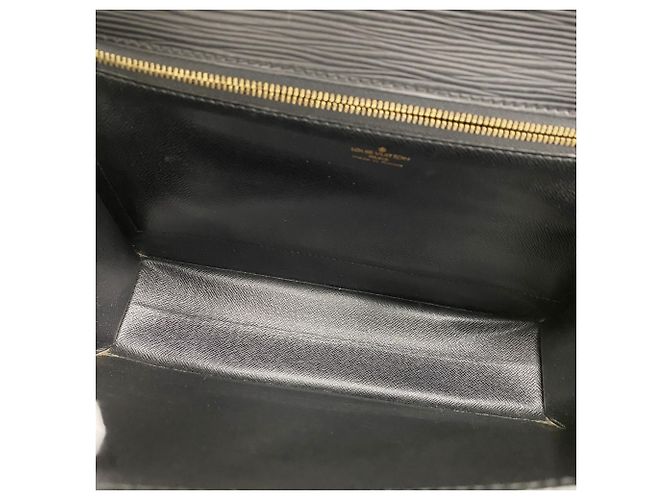 Borsa Louis Vuitton Epi Monceau Nero - vista 4