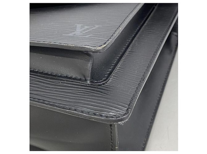 Borsa Louis Vuitton Epi Monceau Nero - vista 7