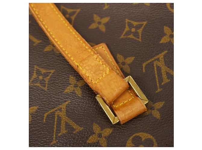 Borsa a Spalla Louis Vuitton Monogram Cabas Mezzo Marrone - vista 10