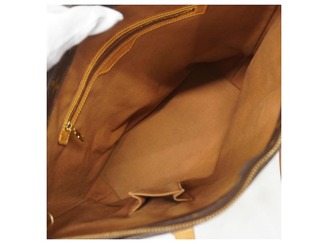 Borsa a Spalla Louis Vuitton Monogram Cabas Mezzo Marrone - vista 4