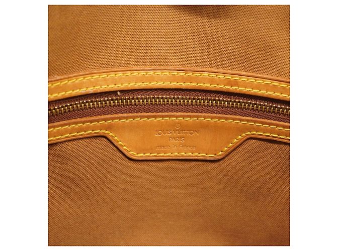 Borsa a Spalla Louis Vuitton Monogram Cabas Mezzo Marrone - vista 5