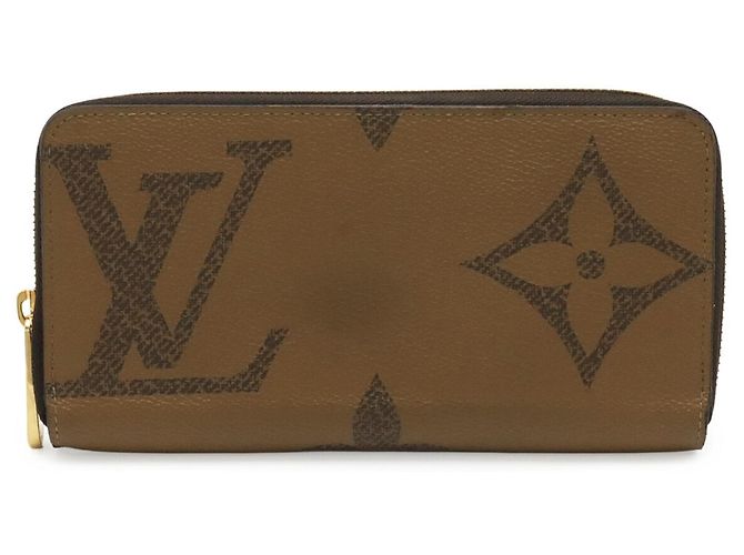 Louis Vuitton Monogram Giant Reverse Zippy Wallet Braun Hellbraun - Ansicht 2