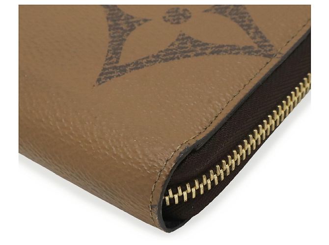 Louis Vuitton Monogram Giant Reverse Zippy Wallet Braun Hellbraun - Ansicht 4