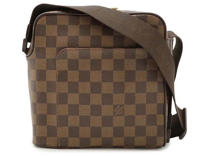 Borsa a Spalla Louis Vuitton Damier Olaf PM Pochette N41442 Marrone Damier ebene - vista 2