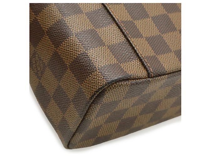 Borsa a Spalla Louis Vuitton Damier Olaf PM Pochette N41442 Marrone Damier ebene - vista 4