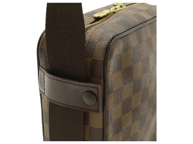 Borsa a Spalla Louis Vuitton Damier Olaf PM Pochette N41442 Marrone Damier ebene - vista 5