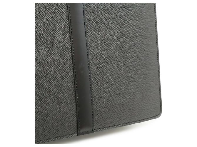 Borsa Louis Vuitton Taiga Port Document Rosan Nero Grigio - vista 10