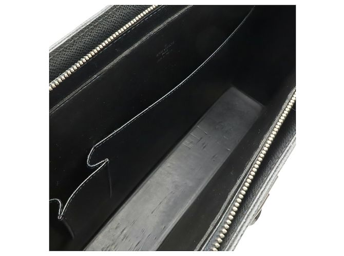 Borsa Louis Vuitton Taiga Port Document Rosan Nero Grigio - vista 9