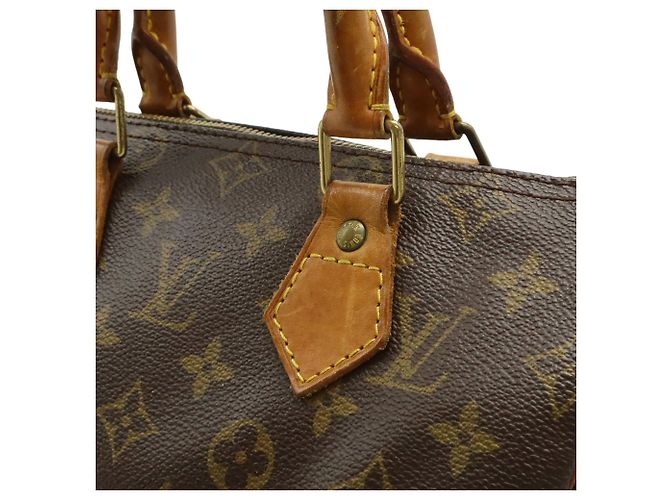 Borsa Louis Vuitton Monogram Speedy 25 Marrone - vista 9