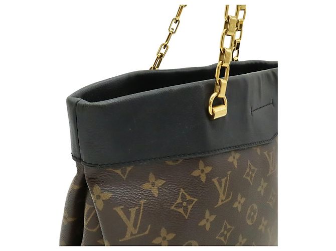 Borsa Tote Louis Vuitton Monogram Pallas Shopper Nero - vista 6