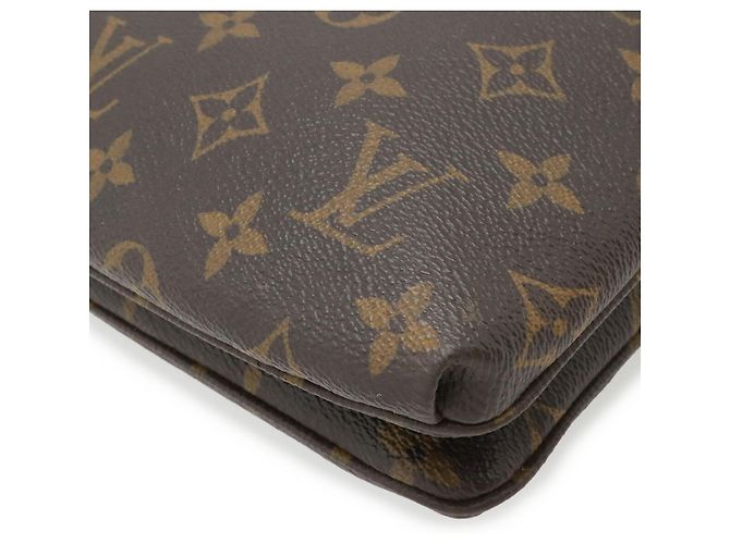 Pochette a tracolla Louis Vuitton Monogram Twice Nero - vista 4