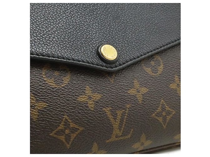 Borsa a tracolla Louis Vuitton Monogram Twice Nero - vista 10