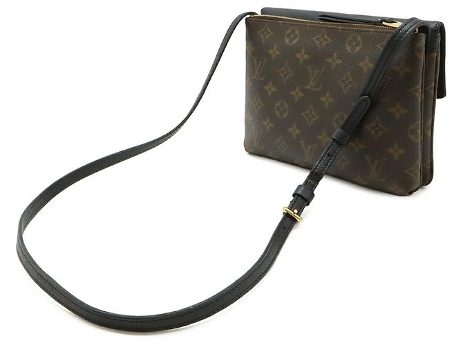 Borsa a tracolla Louis Vuitton Monogram Twice Nero - vista 3