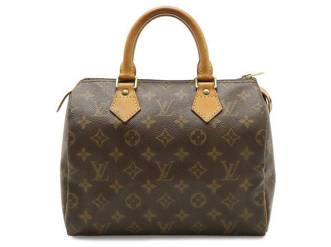 Borsa Louis Vuitton Monogram Speedy 25 Marrone - vista 2