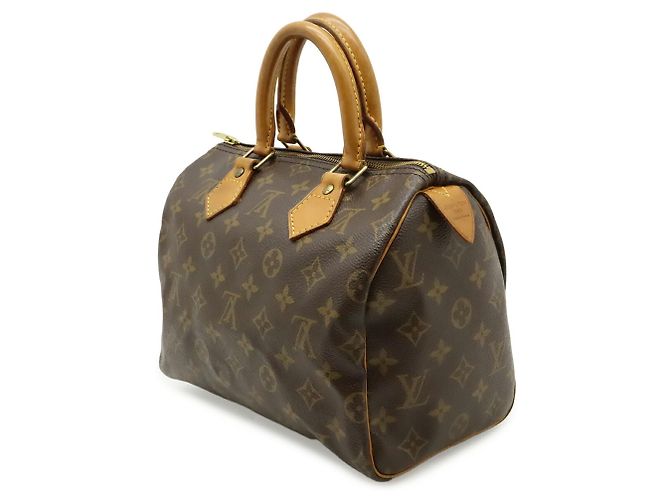 Borsa Louis Vuitton Monogram Speedy 25 Marrone - vista 3
