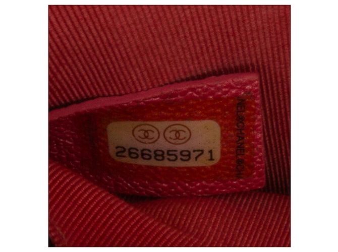 Chanel Boy Flap North South in Caviar Trapuntato Rosa - vista 10