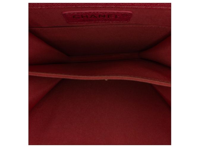 Chanel Boy Flap North South in Caviar Trapuntato Rosa - vista 7