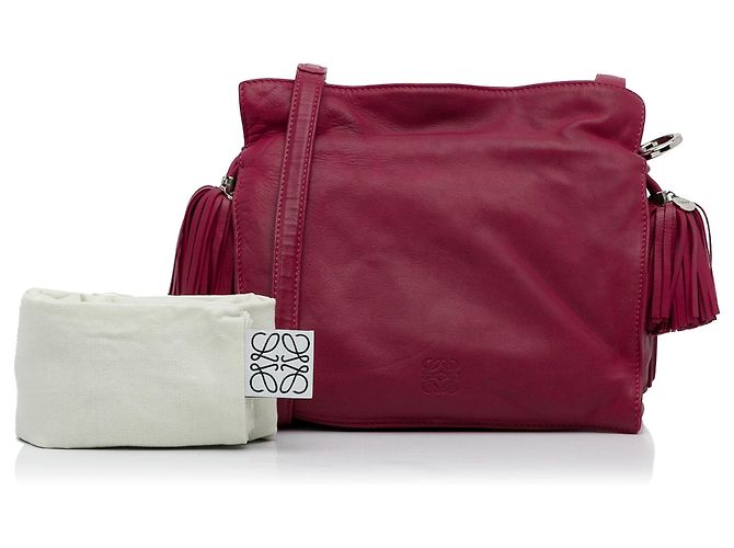 Borsa a tracolla LOEWE Pink Small Leather Flamenco Rosa - vista 12