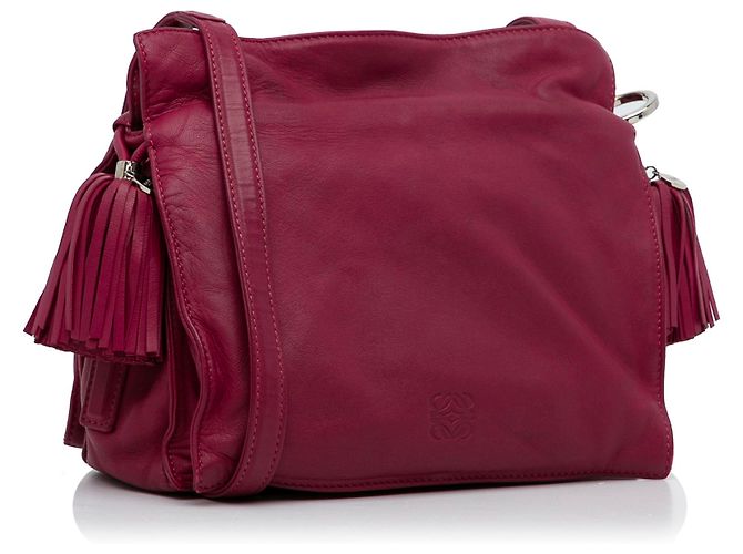 Borsa a tracolla LOEWE Pink Small Leather Flamenco Rosa - vista 2