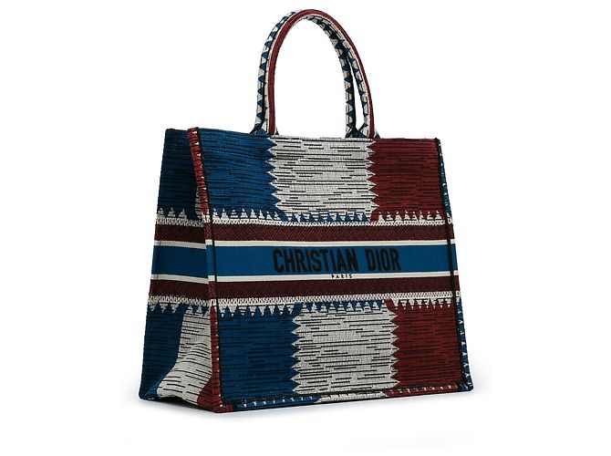 Book Tote Tote Book Dior Blu Bandiera Francese Grande - vista 2