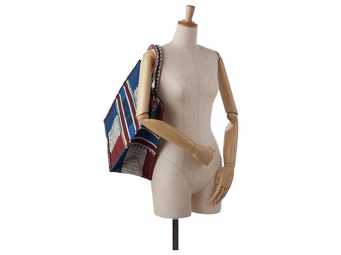 Book Tote Tote Book Dior Blu Bandiera Francese Grande - vista 9