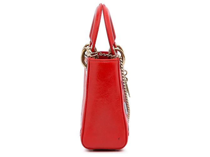 Lady Dior in pelle di vitello rosso con paillettes
Mini - vista 4