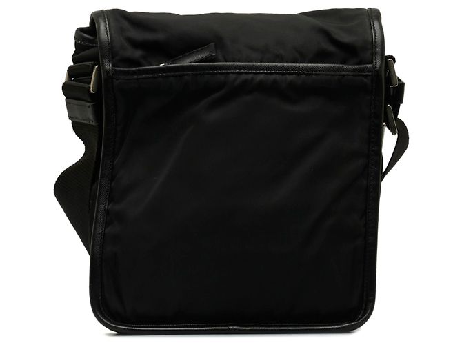 Bolsa Messenger Prada Black Tessuto com fivela Preto - vista 3