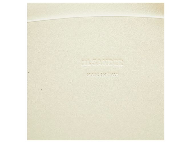 Jil Sander White Woven Leather Basket Tote - view 7