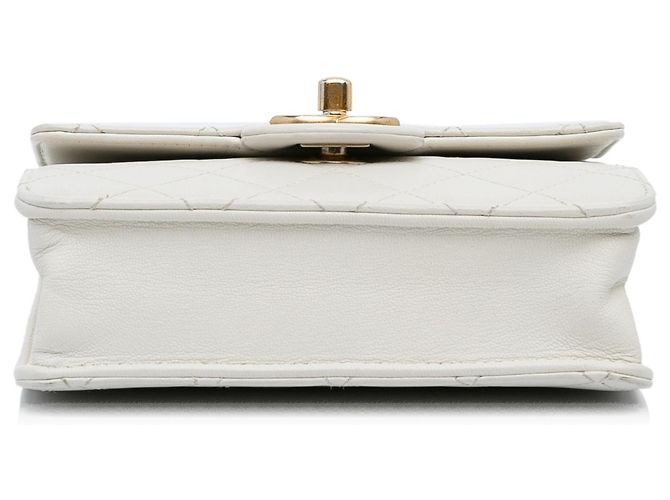 Chanel White Mini Chic Pearls Crossbody Bianco - vista 4
