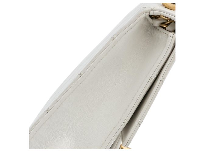Chanel White Mini Chic Pearls Crossbody Bianco - vista 9