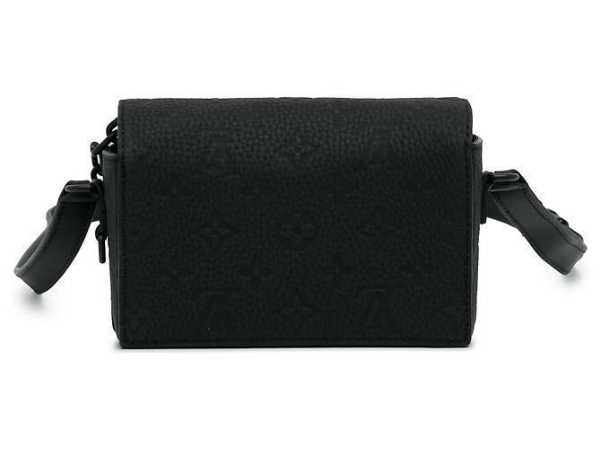 Portafoglio Steamer Wearable in pelle Taurillon Monogram nera Louis Vuitton Nero - vista 3