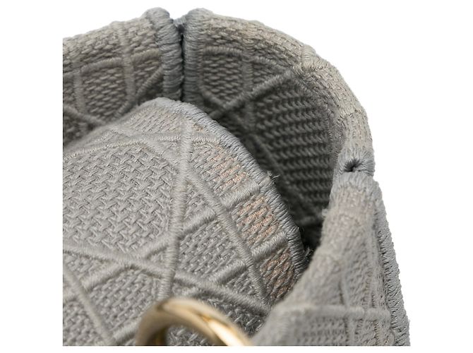 Dior Grau Canvas Cannage Lady D Lite Medium Braun - Ansicht 15