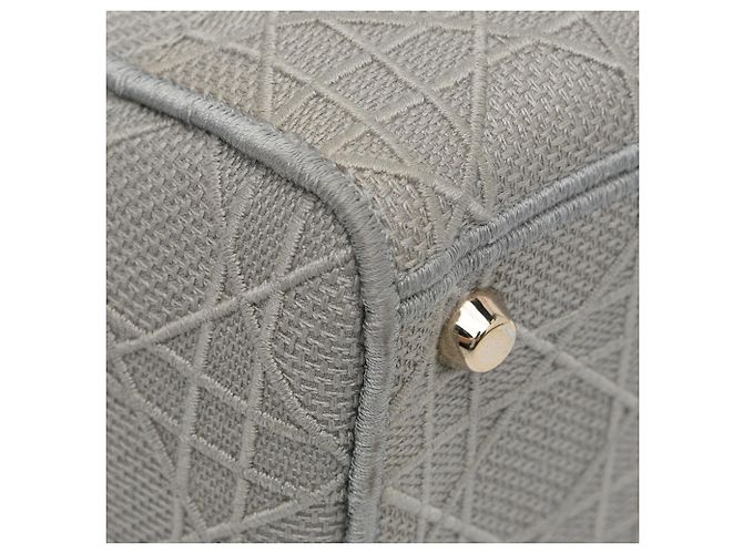 Dior Grau Canvas Cannage Lady D Lite Medium Braun - Ansicht 17